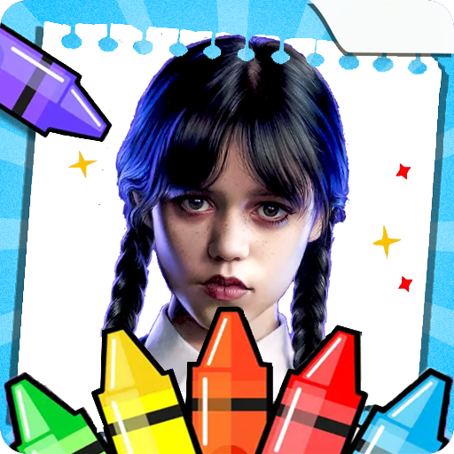 Wednesday Addams Coloring Book Mod