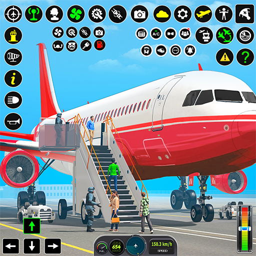 Vlucht Sim 3d Vliegtuig Spel HACK,MOD